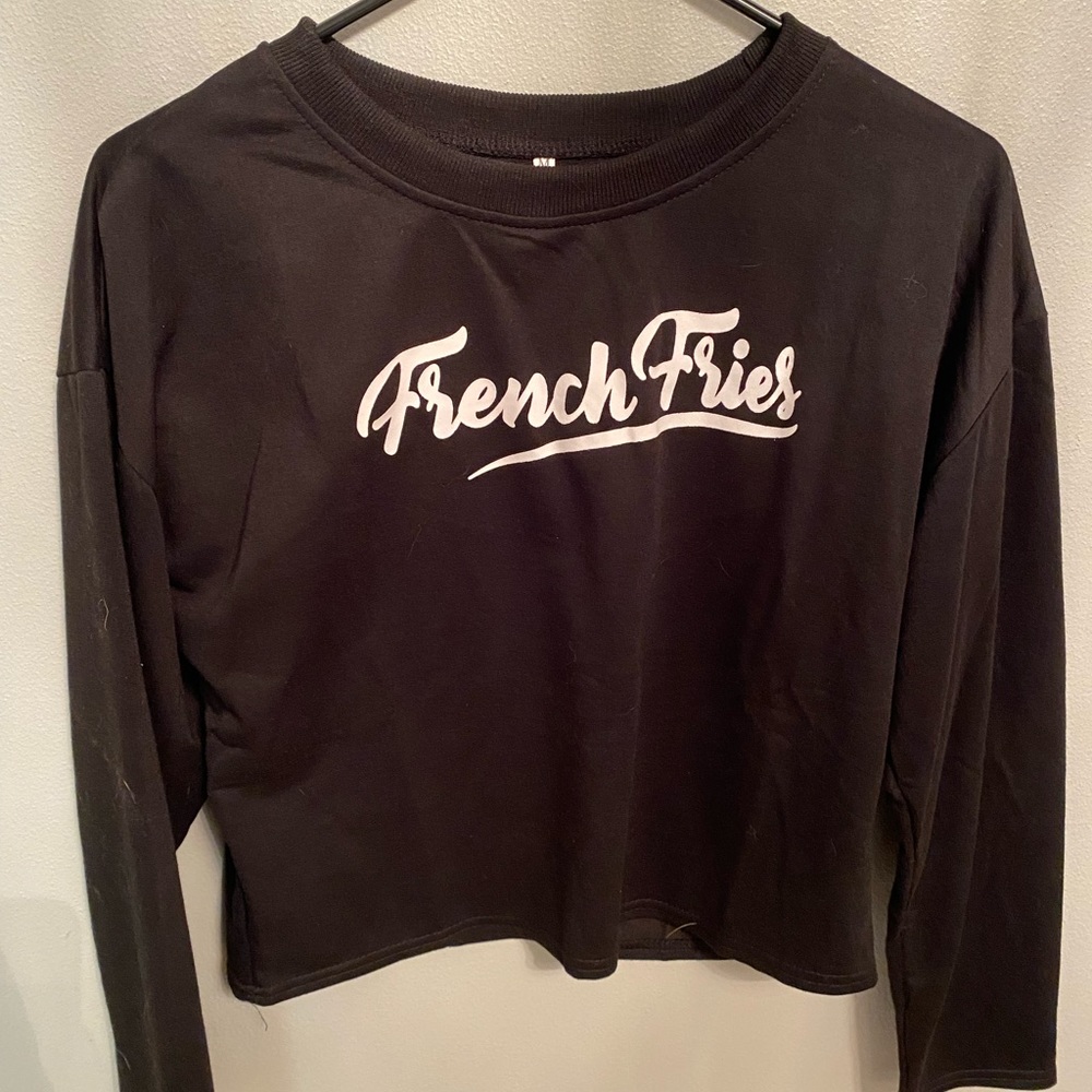 NWOT “French Fry” graphic long sleeve